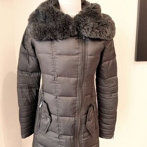 BCBG Max Azria Women Down Puffer Jacket Size XS brown‎